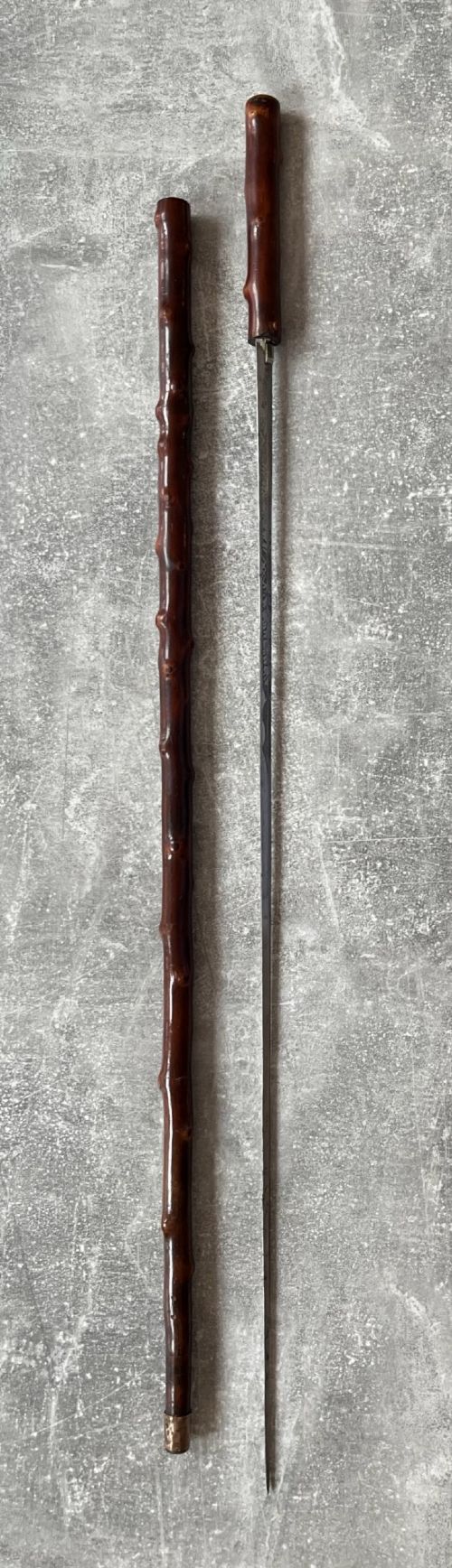 briarwood sword cane etched decorated blade
