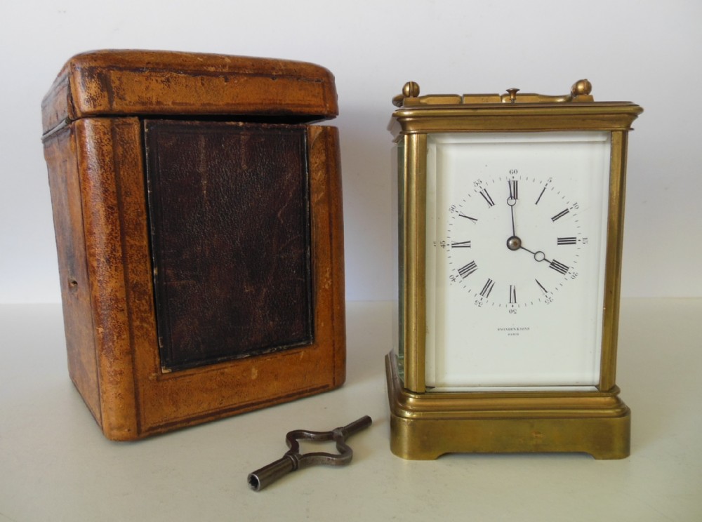 cased victorian carriage clock striking repeater