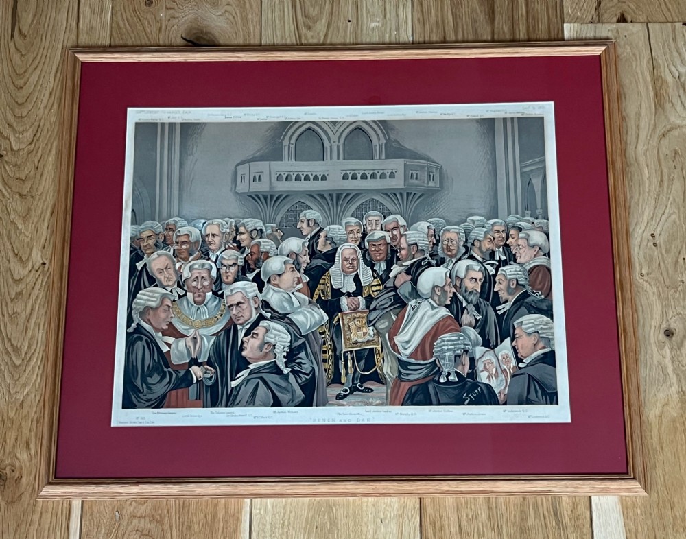 3 framed vanity fair double prints the law