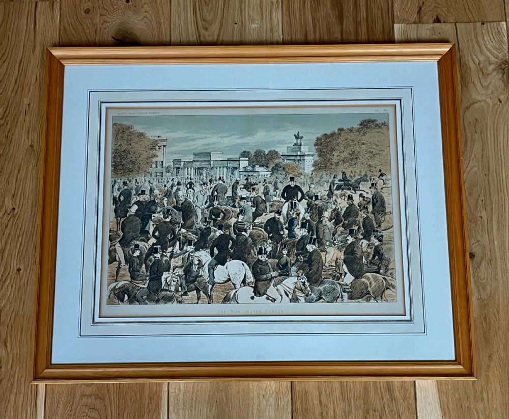 3 framed vanity fair double prints parks