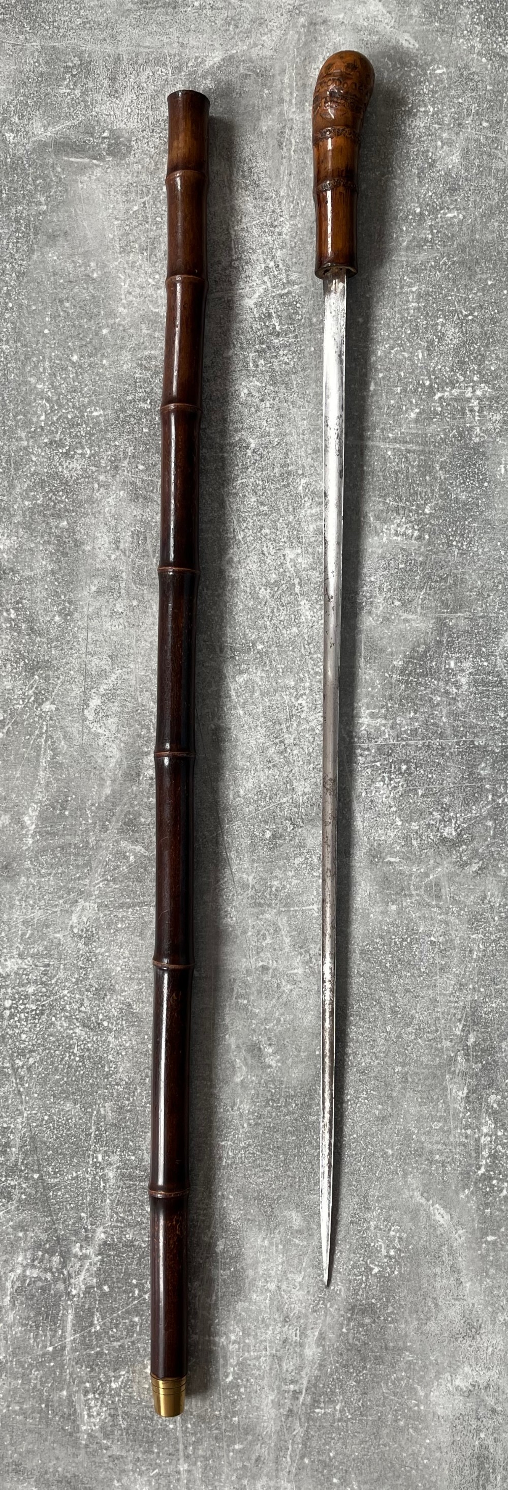 turn of the century bamboo sword stick