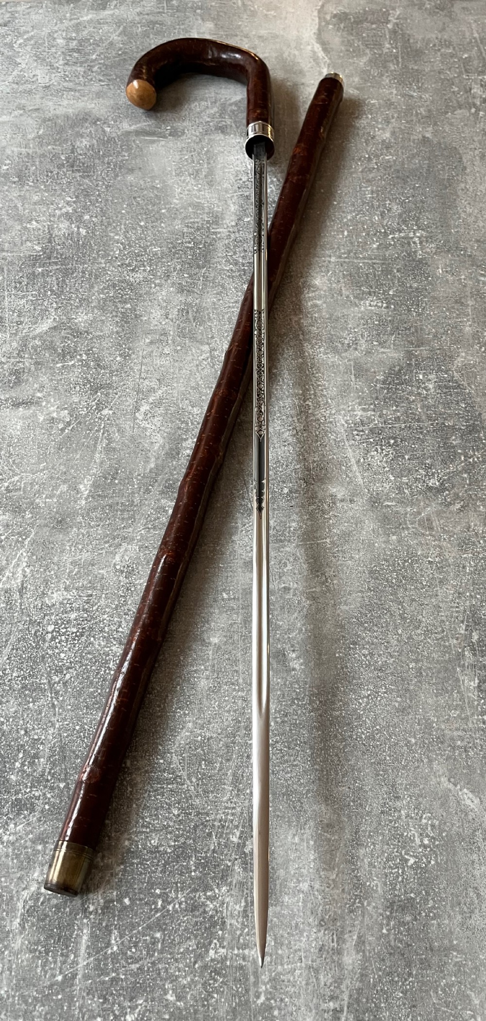 cherrywood sword stick with wilkinson blade