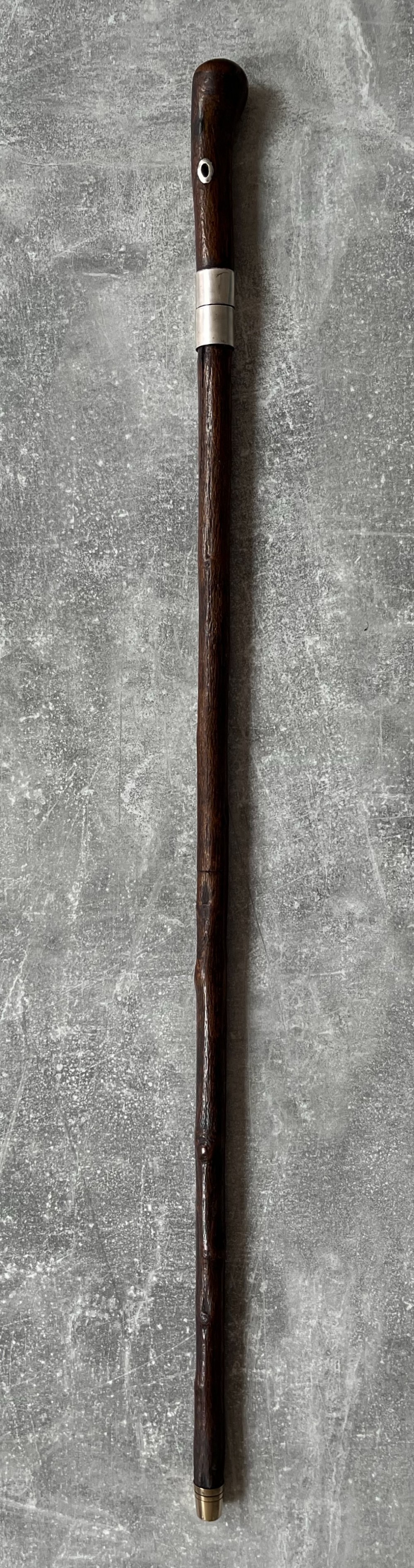 late 19th century hazel wood sword cane stick